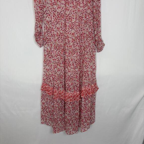 NWOT Anthropologie Maxi Dress Women Red FloralThe Marais Printed Chiffon Size: M - Picture 6 of 8
